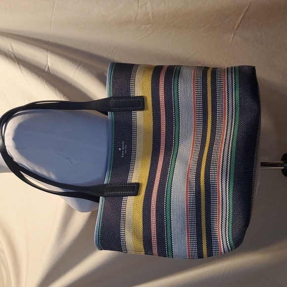Kate Spade Ash Street Boatdwalk Stripe Triple Compartment Tote Bag